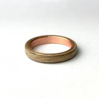 #274 Gr. 51 Bentwood Ring europäische Nuss Kupfer Holz Bild 1
