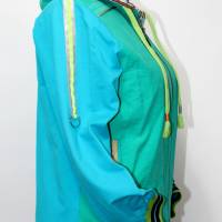 Damen Sommer Jacke Sportlich in Hellpetrol Farbe TypA Bild 4