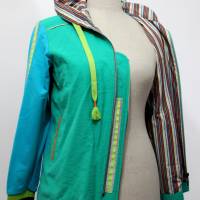 Damen Sommer Jacke Sportlich in Hellpetrol Farbe TypA Bild 5