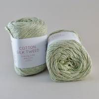 Laines du Nord Cotton Silk Tweed Fb 5719 Zartes Grün Bild 1