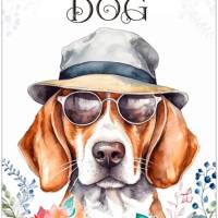 Hundeschild LIFE IS BETTER WITH A DOG mit Beagle Bild 1