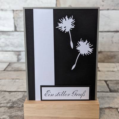 Trauerklappkarte mit Spruch