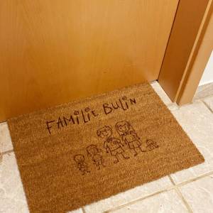 Fußmatte personalisiert mit Name, Geschenk zum Einzug, Kokosfaser, Einweihung Bild 5
