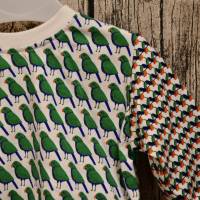 Langarmshirt für Baby mit Vogel-Motiv und Knopfleiste Bild 4