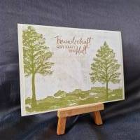 Freundschaft - Geburtstagskarte - Freundschaft gibt Kraft und Halt - Bäume Bild 2