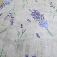 Dekostoff Ottomane bedruckt mit Lavendel auf Beige (1m /12,00€) Bild 2