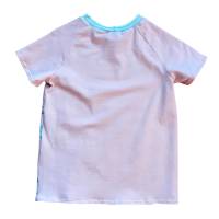 T-Shirt Mädchenshirt Raglanshirt - Größe 104 - Katzenmädchen rosa weiß Bild 2