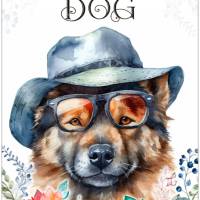 Hundeschild LIFE IS BETTER WITH A DOG mit Eurasier Bild 1
