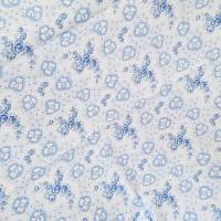 Kissenbezug Bettwäsche Bauernstoff Bauernbettwäsche Kopfkissenbezug, blau weiß, Kleeblätter und Rosen - unbenutzt Bild 2