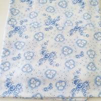 Kissenbezug Bettwäsche Bauernstoff Bauernbettwäsche Kopfkissenbezug, blau weiß, Kleeblätter und Rosen - unbenutzt Bild 5