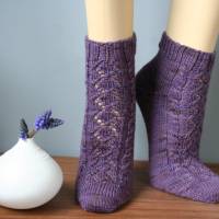Anleitung: Hoffnungsglück - Socken stricken, Mustersocken mit schönem Ajourmuster Bild 5