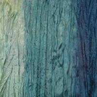 Seidenschal, handgefärbt chemiefrei mit Pflanzenfarben, 90 x 180 cm, Farbverlauf blau Bild 1