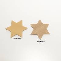 Sterne Blankleder-Stanzteile zum Punzieren 60 mm x 40 mm 10/20/30/40/50 Stück Bild 2
