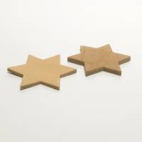 Sterne Blankleder-Stanzteile zum Punzieren 60 mm x 40 mm 10/20/30/40/50 Stück Bild 3