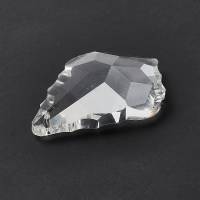1 großer Glasanhänger, Suncatcher, Regenbogen-Kristall, Prisma, Glastropfen, ca.  60,50x40x13 mm, klar Bild 3