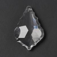 1 großer Glasanhänger, Suncatcher, Regenbogen-Kristall, Prisma, Glastropfen, ca.  60,50x40x13 mm, klar Bild 5