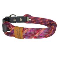 Hundehalsband, Tauhalsband, 3x10 mm, verstellbar, dunkelgrau, koralle, rot, bordeaux, dunkelpink, verstellbar Bild 2