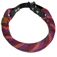 Hundehalsband, Tauhalsband, 3x10 mm, verstellbar, dunkelgrau, koralle, rot, bordeaux, dunkelpink, verstellbar Bild 4
