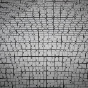 13,70 EUR/m Baumwollstoff Sudoku schwarz weiß Webware 100% Baumwolle Popeline Bild 2