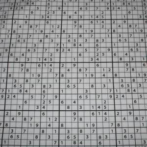 13,70 EUR/m Baumwollstoff Sudoku schwarz weiß Webware 100% Baumwolle Popeline Bild 4