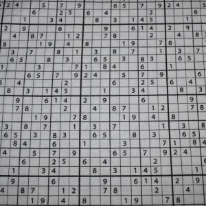 13,70 EUR/m Baumwollstoff Sudoku schwarz weiß Webware 100% Baumwolle Popeline Bild 5