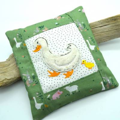 Stickdatei Gans Gänsefamilie doodle Applikation