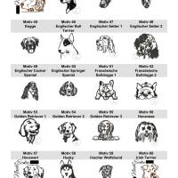 Impfausweishülle für Hunde, aus Filz, über 100 verschiedene Motive, Züchter, 50 Rassen, Rassehund, Impfpass Hund Bild 4