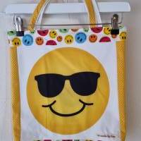 Stofftasche, Einkaufstasche "Emoji" Bild 1