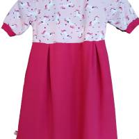 Baby Mädchen Kleid Kinderkleid Sommerkleid  Baumwoll-Jersey Einhorn personalisiert Bild 1