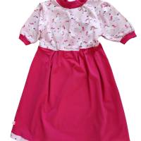 Baby Mädchen Kleid Kinderkleid Sommerkleid  Baumwoll-Jersey Einhorn personalisiert Bild 2