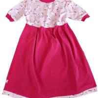 Baby Mädchen Kleid Kinderkleid Sommerkleid  Baumwoll-Jersey Einhorn personalisiert Bild 4