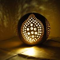Keramikkugel Leuchtkugel Dekoration Teelicht Windlicht Bild 7