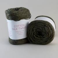 Laines du Nord Cotton Silk Tweed Fb 8869 Oliv Bild 1