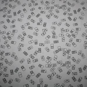 13,70 EUR/m Baumwollstoff Domino schwarz auf weiß Webware 100% Baumwolle Popeline Bild 2