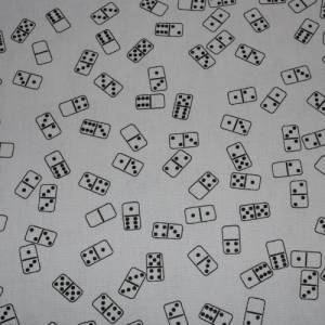 13,70 EUR/m Baumwollstoff Domino schwarz auf weiß Webware 100% Baumwolle Popeline Bild 4