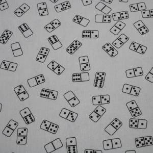 13,70 EUR/m Baumwollstoff Domino schwarz auf weiß Webware 100% Baumwolle Popeline Bild 5