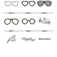 Brillenetui Filz, personalisiert, Brillenhülle Filz, Brillenschutz, Sonnenbrille, Aufbewahrung Brille, Brillentasche Bild 2