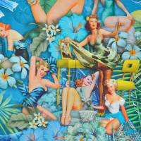 ♕ Jersey Panel Hawaii 50er Marilyn Stenzo Digital 200 x 150 cm ♕ Bild 3