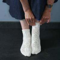 Anleitung: Junimond - Socken stricken mit schönem Lacemuster Bild 4