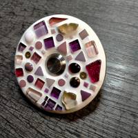 Klingelplatte 20 mm Loch / mit Mosaik *frostfest* ohne Taster / Klingelknopf Bild 3