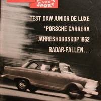 das Auto Motor Sport Heft  2    13. Januar 1962    Test  DKW Junior De Luxe  -  Porsche Carrera  -  Radar-Fallen Bild 1