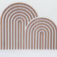 Wanddeko, Wandschild BOHO Bogen, moderner Regenbogen Set, 2 Stück | Landhaus | Bild 8