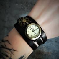 Armbanduhr, Wickeluhr mit Slider, Lederband, Farbauswahl Bild 1
