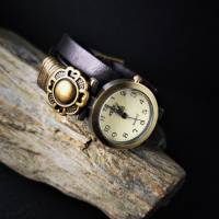 Armbanduhr, Wickeluhr mit Slider, Lederband, Farbauswahl Bild 3
