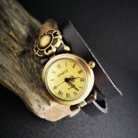 Armbanduhr, Wickeluhr mit Slider, Lederband, Farbauswahl Bild 6