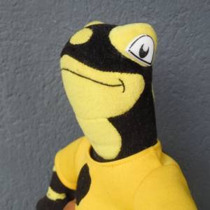 LURCHI Salamander Werbefigur Stoff-Figur ca. 32 cm Reklamefigur Schuhreklame Bild 5