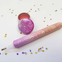 Diamond painting pen Set Stift und kleine Waxdose   "apricot rosa" Bild 1
