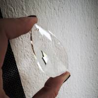 1 großer Glasanhänger, Suncatcher, Regenbogen-Kristall, Prisma, Glastropfen, ca. 62x35,50x21 mm, klar Bild 3