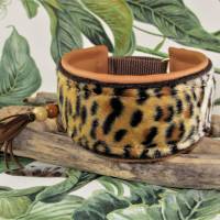 Windhundhalsband "Leopard" Hundehalsband Galgo Podenco Whippet Zugstopp oder Klickverschluss Bild 1