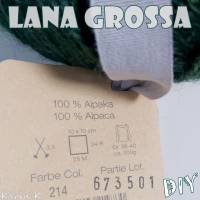 200 Gramm 4 Knäuel Alpaca Peru 200 von Lana Grossa Trachtengrün Farbe 214 Partie 673501 Bild 8